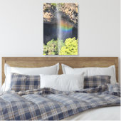 Wasserfall-Regenbogen Leinwanddruck (Insitu (Schlafzimmer))