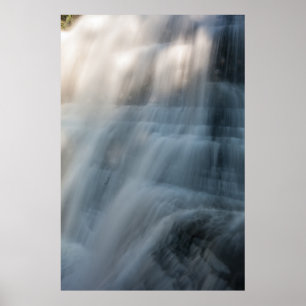 Wasserfall, Robert H Treman Staat Park, New York Poster