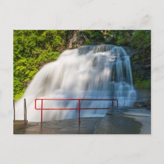 Wasserfall, Robert H Treman Staat Park, New York Postkarte (Vorderseite)