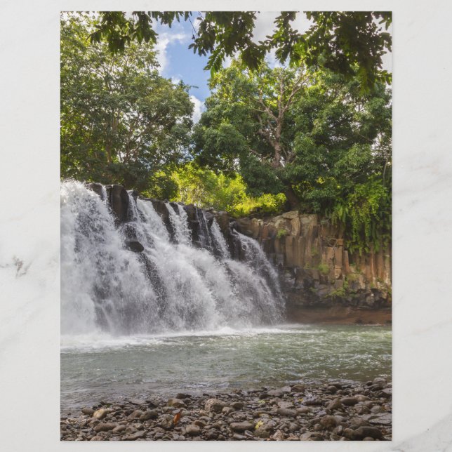 Wasserfall Rochester Falls in Souillac Mauritius (Vorderseite)