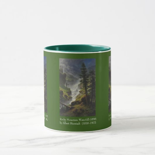 Wasserfall Rocky Mountain (1898) von Albert Bierst Tasse (Zentrum)