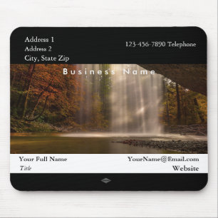 Wasserfall-Rückzug Werbefoto-Mauspad Mousepad