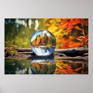 Wasserfall Ruhe Friedliche Natur Poster