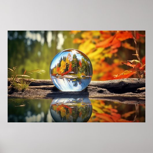 Wasserfall Ruhe Friedliche Natur Poster (Vorne)