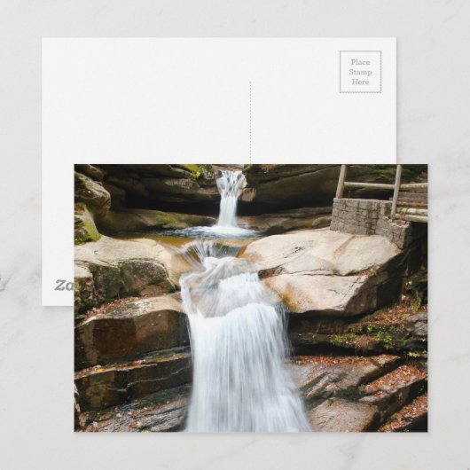 Wasserfall Sabbaday Postkarte (Vorne/Hinten)