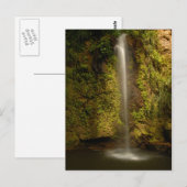 Wasserfall Saint Lucia Postkarte (Vorne/Hinten)