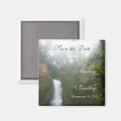 Wasserfall Save the Date Magnet (Vorderseite/Rückseite)