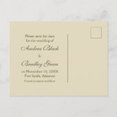 Wasserfall Save the Date Postkarte (Rückseite)