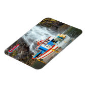 Wasserfall & Schiff, Chile Magnet (Linke Seite)