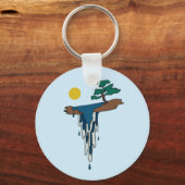 Wasserfall Schlüsselanhänger (Vorderseite)