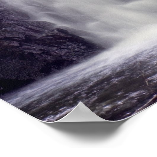 Wasserfall, Schottland Poster (Ecke)