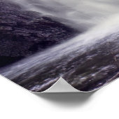 Wasserfall, Schottland Poster (Ecke)