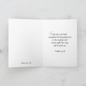 Wasserfall-Schrift Christliches Denken Sie an Ihre Karte (Innenseite)