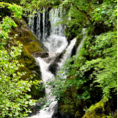 WASSERFALL SEIDENPAPIER