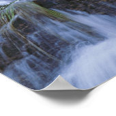 Wasserfall, Sequoia und Kings Canyon National Poster (Ecke)