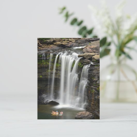 Wasserfall Serenity Postkarte (Stehend Vorderseite)