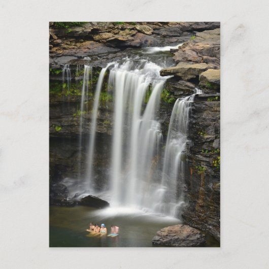 Wasserfall Serenity Postkarte (Vorderseite)