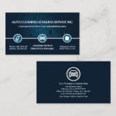 Wasserfall Spezial Icon Border Automotive Auto Was Visitenkarte (Vorne/Hinten)