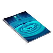 Wasserfall spritzend blaue Gewölbe spritzen Notizblock (Rechte Seite)