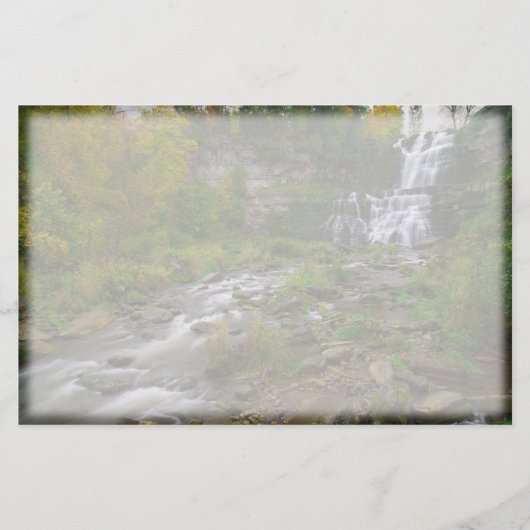 Wasserfall-Stationäre Briefpapier (Vorderseite)
