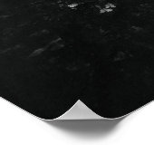 Wasserfall Šum in Schwarz/Weiß Poster (Ecke)
