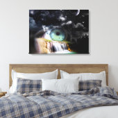 Wasserfall Surrealismus Leinwanddruck (Insitu (Schlafzimmer))