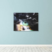 Wasserfall Surrealismus Leinwanddruck (Insitu (Holzboden))