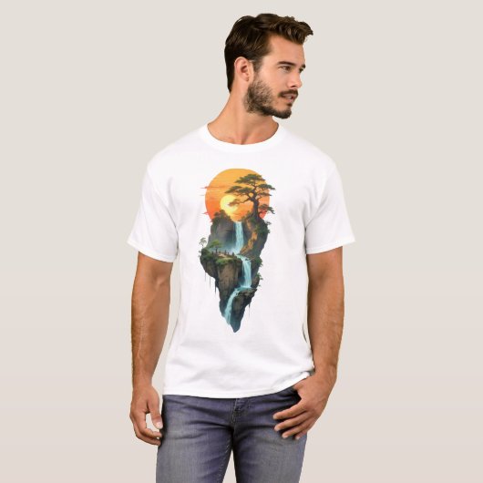 Wasserfall T-Shirt (Vorne ganz)