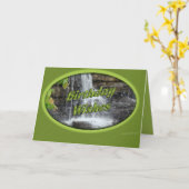 Wasserfall-Tagesanpassung Karte (Gelbe Blume)