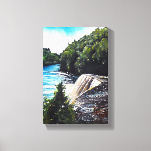 Wasserfall - Tahquamenon Falls, MI Canvas Print Leinwanddruck