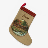 Wasserfall Tan Kleiner Weihnachtsstrumpf (Vorderansicht (hängend))