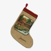 Wasserfall Tan Kleiner Weihnachtsstrumpf (Vorderansicht (hängend))