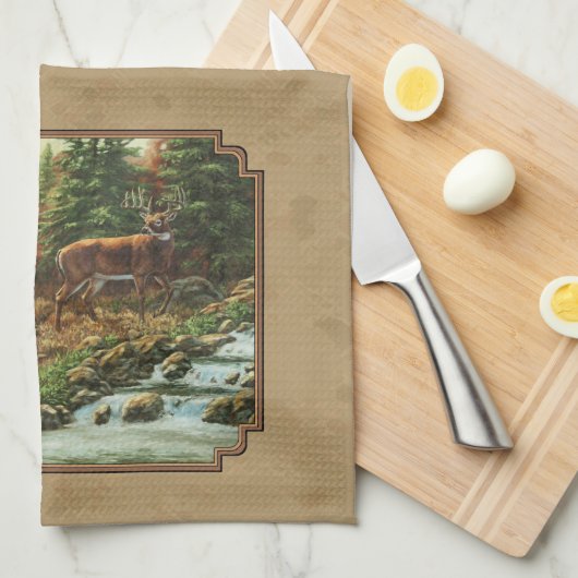 Wasserfall Tan Küchentuch (Viertel Falte)