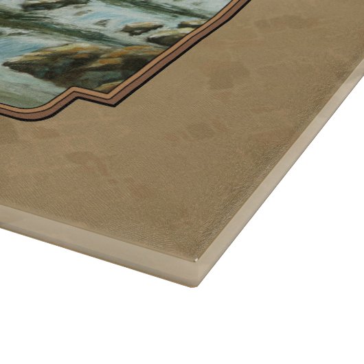 Wasserfall Tan Schneidebrett (Ecke)