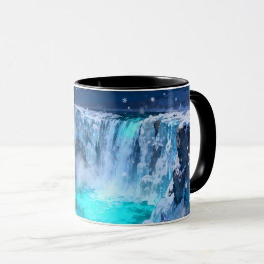 Wasserfall-Tasse Gefroren Tasse (VorderseiteRechts)