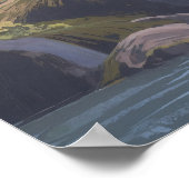 Wasserfall-Teich - Digitale Pastellmalerei Poster (Ecke)