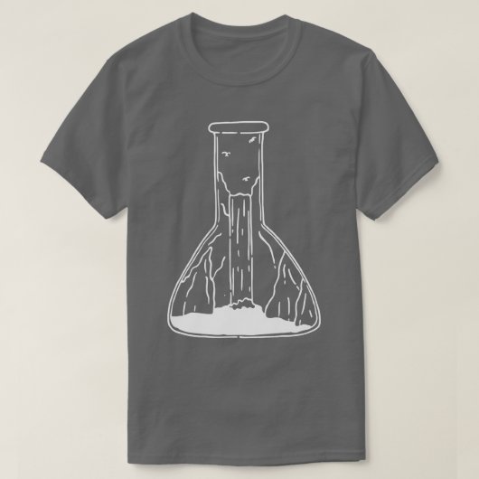 Wasserfall Test Tube Science Lineart Premium T-Shirt (Design vorne)