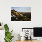 Wasserfall Tivoli — Tempel des Sibyl, Cole Poster (Heimbüro)