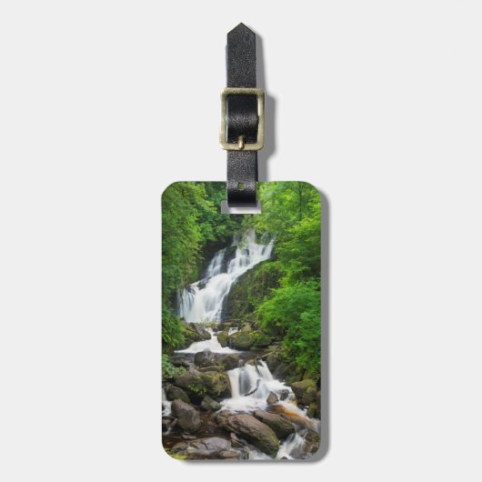 Wasserfall Torc landschaftlich, Irland Gepäckanhänger (Vorderseite vertikal)