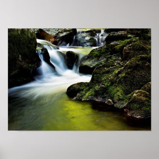 Wasserfall Tourmakeady in Landkreis Mayo, Irland Poster (Vorne)