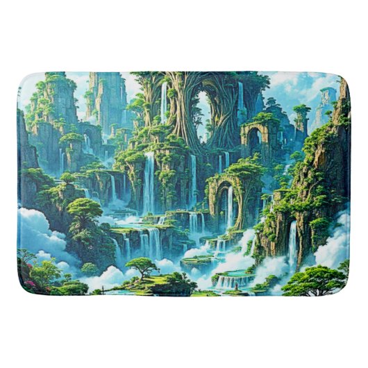 Wasserfall Trek Kingdom Dream Badematte (Vorderseite)