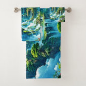 Wasserfall Trek Kingdom Dream Badhandtuch Set (Insitu)