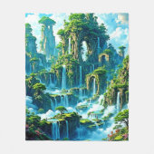 Wasserfall Trek Kingdom Dream Fleecedecke (Vorderseite)