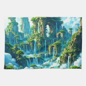 Wasserfall Trek Kingdom Dream Geschirrtuch (Horizontal)