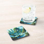 Wasserfall Trek Kingdom Dream Getränkeuntersetzer (Rechte Seite)