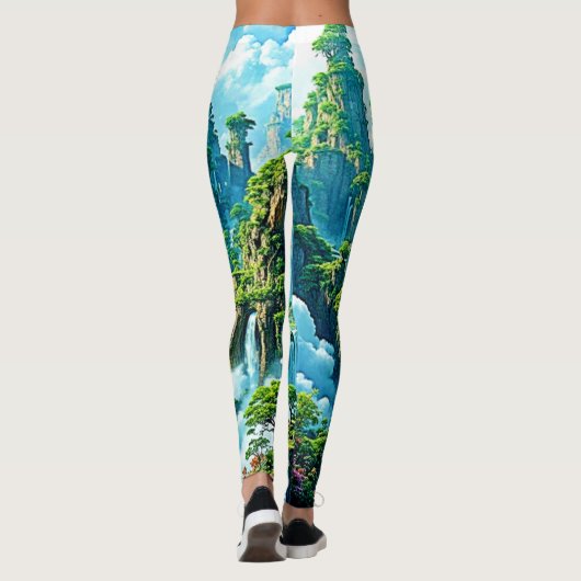 Wasserfall Trek Kingdom Dream Leggings (Rückseite)