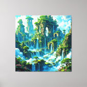 Wasserfall Trek Kingdom Dream Leinwanddruck (Vorderseite)