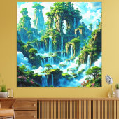 Wasserfall Trek Kingdom Dream Leinwanddruck (Insitu (Wohnzimmer))