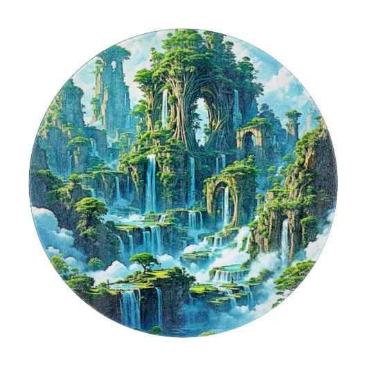 Wasserfall Trek Kingdom Dream Schneidebrett (Vorderseite)