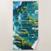 Wasserfall Trek Kingdom Dream Strandtuch (Vorderseite)